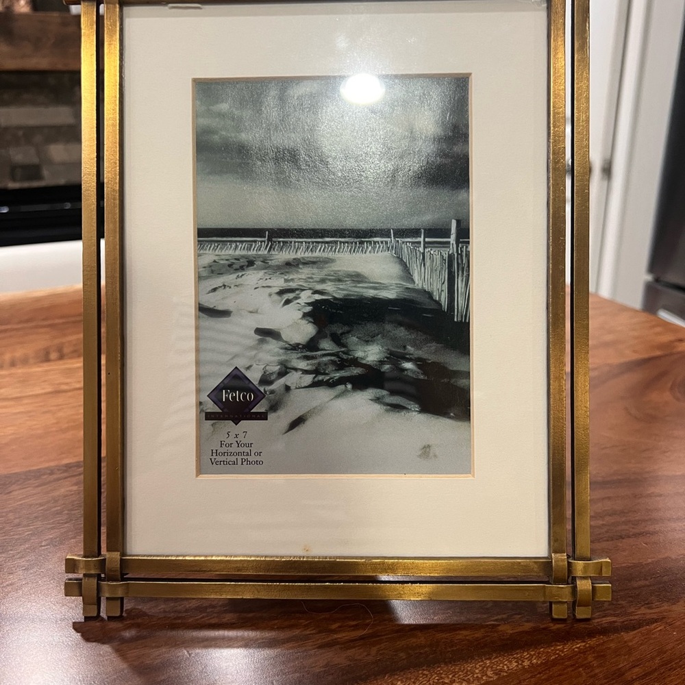 Fetco Brass-Toned Picture Frame